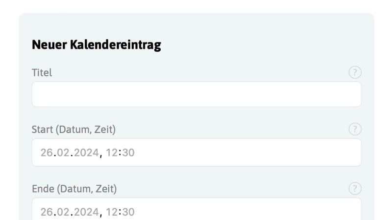 Eintrag neuer Weiterbildungen & Co. für Tier-Therapeuten in den Veranstaltungskalender